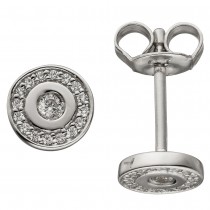 Ohrstecker 925 Sterlingsilber 34 Zirkonia Ohrringe Silberohrringe