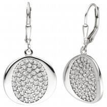 Ohrhänger 925 Sterlingsilber 110 Zirkonia Ohrringe Boutons Silberohrringe