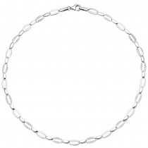 Collier Halskette 925 Silber 168 Zirkonia 45cm Kette Silberkette