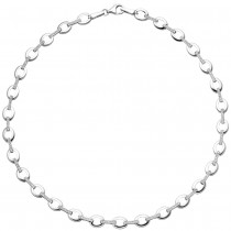 Collier Halskette 925 Sterlingsilber 196 Zirkonia 45cm Kette Silberkette