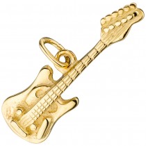 Anhänger Gitarre 925 Sterlingsilber vergoldet