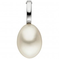 Anhänger Einhänger 585 Weißgold 1 Süßwasser Perle Perlenanhänger