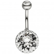 Bauchnabel Piercing Edelstahl mit SWAROVSKI® ELEMENTS