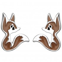 Kinder Ohrstecker Fuchs 925 Sterlingsilber Ohrringe Kinderohrringe