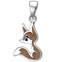 Kinder Anhänger Fuchs 925 Sterlingsilber Silberanhänger