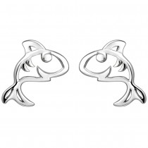 Kinder Ohrstecker Hai 925 Sterlingsilber Ohrringe Kinderohrringe