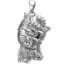 Anhänger Westhighland Terrier 925 Sterlingsilber Silberanhänger