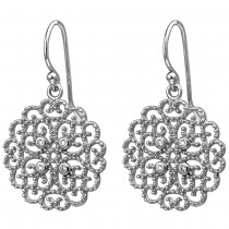 Ohrhänger 925 Sterlingsilber 8 Zirkonia Ohrringe Silberohrringe