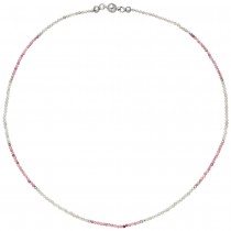 Halskette Kette Labradorit Turmalin und Hematin 45cm