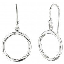 Ohrhänger rund 925 Sterlingsilber Ohrringe Silberohrringe