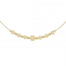 Collier Halskette mit Plättchen 925 Sterlingsilber vergoldet 45cm Kette