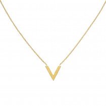 Collier Halskette Edelstahl goldfarben beschichtet 45cm Kette