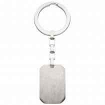 Schlüsselanhänger Edelstahl matt