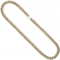 Panzerkette 585 Gelbgold 50cm Kette Halskette Goldkette Karabiner