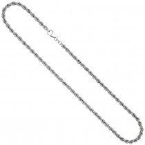 Kordelkette 925 Silber massiv 50cm Kette Halskette Silberkette Karabiner