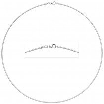 Halsreif 925 Sterlingsilber 1,1mm 40cm Silberkette Karabiner
