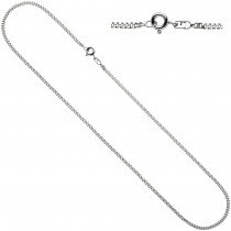 Panzerkette 925 Silber 1,7mm 45cm Kette Halskette Silberkette Federring