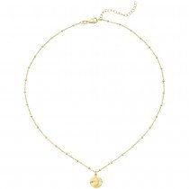 Collier Kette mit Anhänger 925 Sterling Silber gold vergoldet 43cm