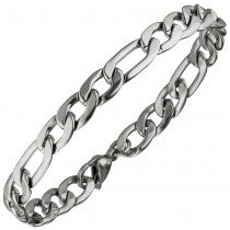 Figaroarmband Edelstahl 21cm Armband