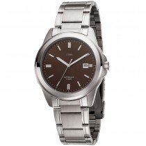 Herren Armbanduhr Quarz Analog Edelstahl mit Datum