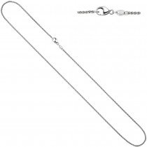 Zopfkette 585 Weißgold 1,2mm 40cm Kette Halskette Goldkette Karabiner