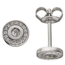 Ohrstecker 925 Sterlingsilber 34 Zirkonia Ohrringe Silberohrringe