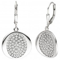 Ohrhänger 925 Sterlingsilber 110 Zirkonia Ohrringe Boutons Silberohrringe