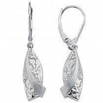 Ohrhänger 925 Sterlingsilber gehämmert Ohrringe Boutons Silberohrringe