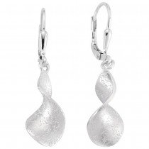 Ohrhänger 925 Sterlingsilber matt Ohrringe Boutons Silberohrringe