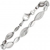 Armband 925 Sterlingsilber 36 Zirkonia 19cm Silberarmband