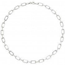 Collier Halskette 925 Sterlingsilber 154 Zirkonia 45cm Kette Silberkette