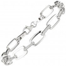 Armband 925 Sterlingsilber 56 Zirkonia 19cm Silberarmband