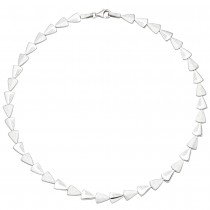Collier Halskette 925 Silber 120 Zirkonia 45cm Kette Silberkette