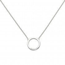 Collier Halskette 585 Weißgold 7 Diamanten Brillanten 43cm Kette