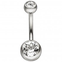Bauchnabel Piercing Edelstahl mit SWAROVSKI® ELEMENTS
