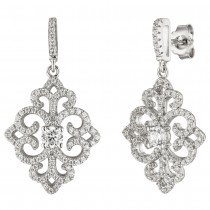 Ohrhänger 925 Sterlingsilber 178 Zirkonia Ohrringe