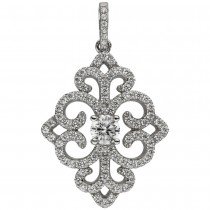 Anhänger 925 Sterlingsilber 89 Zirkonia Silberanhänger