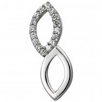 Anhänger 925 Sterlingsilber 16 Zirkonia Silberanhänger