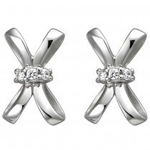 Ohrstecker 925 Sterlingsilber 6 Zirkonia Ohrringe Silberohrringe
