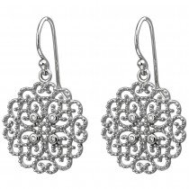 Ohrhänger 925 Sterlingsilber 8 Zirkonia Ohrringe Silberohrringe