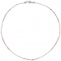 Halskette Kette Labradorit Turmalin und Hematin 45cm