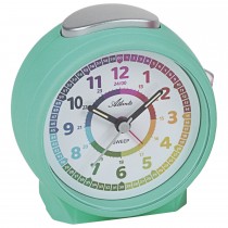 Wecker für Kinder Quarz analog Kinderwecker türkis