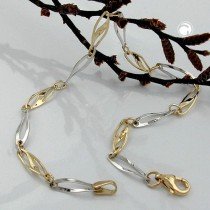 Armband Fantasie bicolor 375 Gold