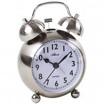 Atlanta 2101/19 Wecker Quarz analog Glockenwecker Doppelglockenwecker