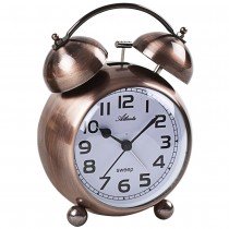Atlanta 2102/18 Wecker Quarz analog Glockenwecker Doppelglockenwecker