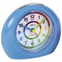 Wecker für Kinder Kinderwecker Quarz analog blau mit Licht