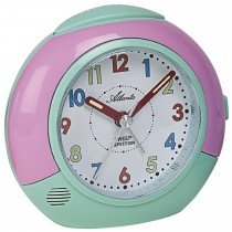 Wecker für Kinder Quarz analog Kinderwecker türkis rosa
