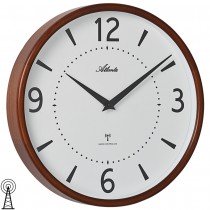 Atlanta 4535/20 Wanduhr Funk Funkwanduhr analog Holz kirschbaum farben