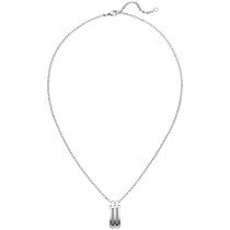 Collier Kette mit Anhänger Edelstahl 55 cm