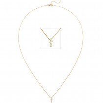 Collier 750 Gold Gelbgold 5 Diamanten Brillanten 45 cm